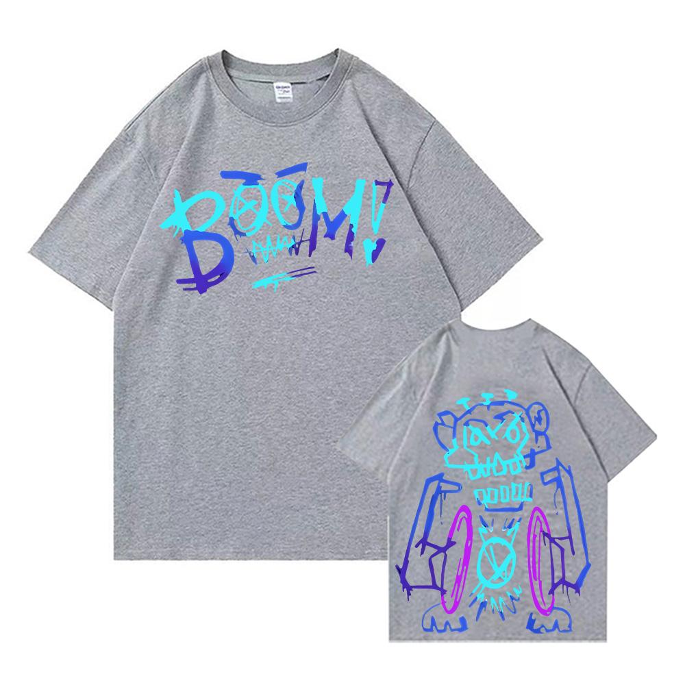Hot Anime Arcane Jinx Graffiti T-shirts Harajuku O-neck Summer Pure Cotton Tshirts Man Women Loose-fit Top Fashion Y2K Clothing