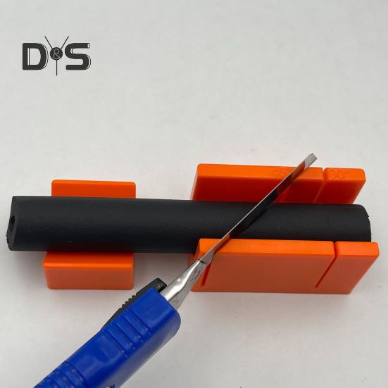 2 Bucăți Cutie Mitră Heavy Duty Unghiuri 45/90 Grade Meșteșuguri Metalice Lemn Plastic Cutie de Tăiere Instrument Ghid pentru Bricoleur Dulgher Sculptor în Lemn Tâmplar