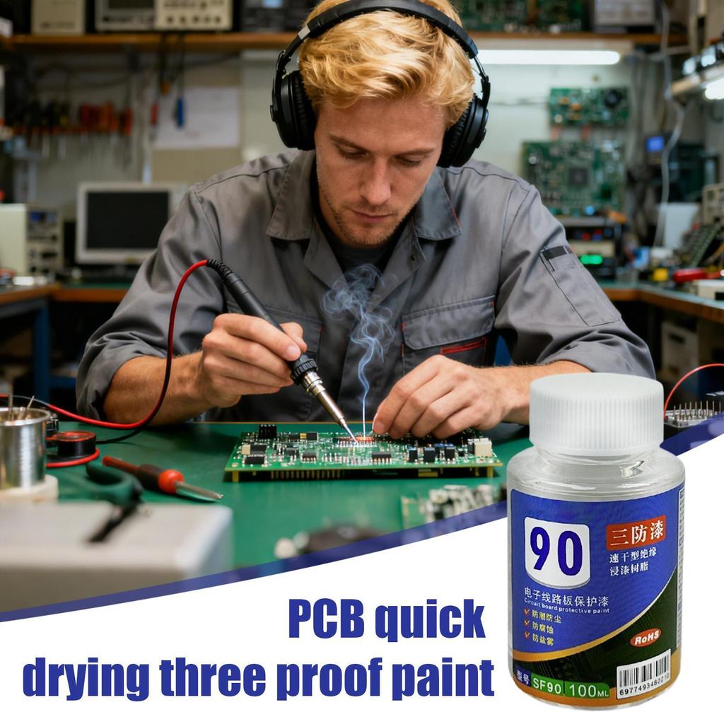 100ml Clear Conformal Coating Waterproof Protective Paint for Circuit Board PCB LED Automotive Electronics Repair