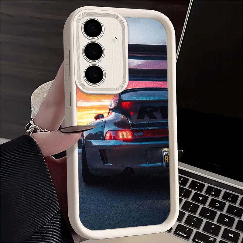 

Phone Case for Samsung Galaxy S26 S25 Ultra S24 FE Sports Car RWB Cool Shell S23 Plus S22 + S21 S20 5G Soft Silicone Funda Samsung S21 Plus