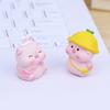 Animal Figurine Cartoon Lovely Adorable Fine Workmanship Mini Office Decor Eco-friendly Lie Pigs Desktop Ornament Car Decor