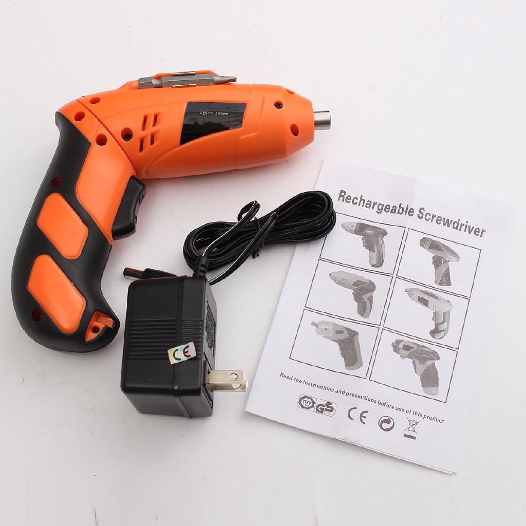 Cordless Electric Screwdriver Mini Household Multifuntion Rechargeable Li-ion Screwdriver With 11 Screws 110V