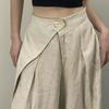 Chic Design Sense Chic Summer Style Women's Wide-leg Pants Personalized Simple Loose Floating Cloth Trousers