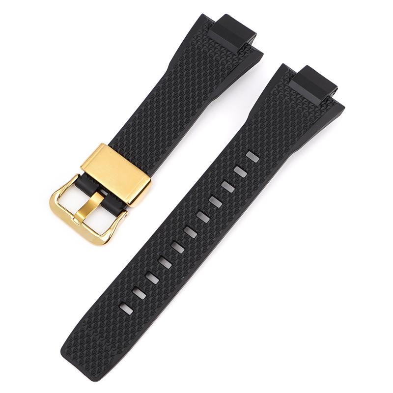 Watch Accessories For Casio G-SHOCK GST-B400 Series Resin Strap Men's Sports Waterproof Rubber Replacement Watchband Bracelet
