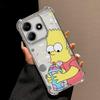 Phone Case for Redmi Note 10 Lite 9S 11s 10s 14 Pro Plus 11 12 13 10 Pro Clear Cover Funny Cartoon SimpsonS