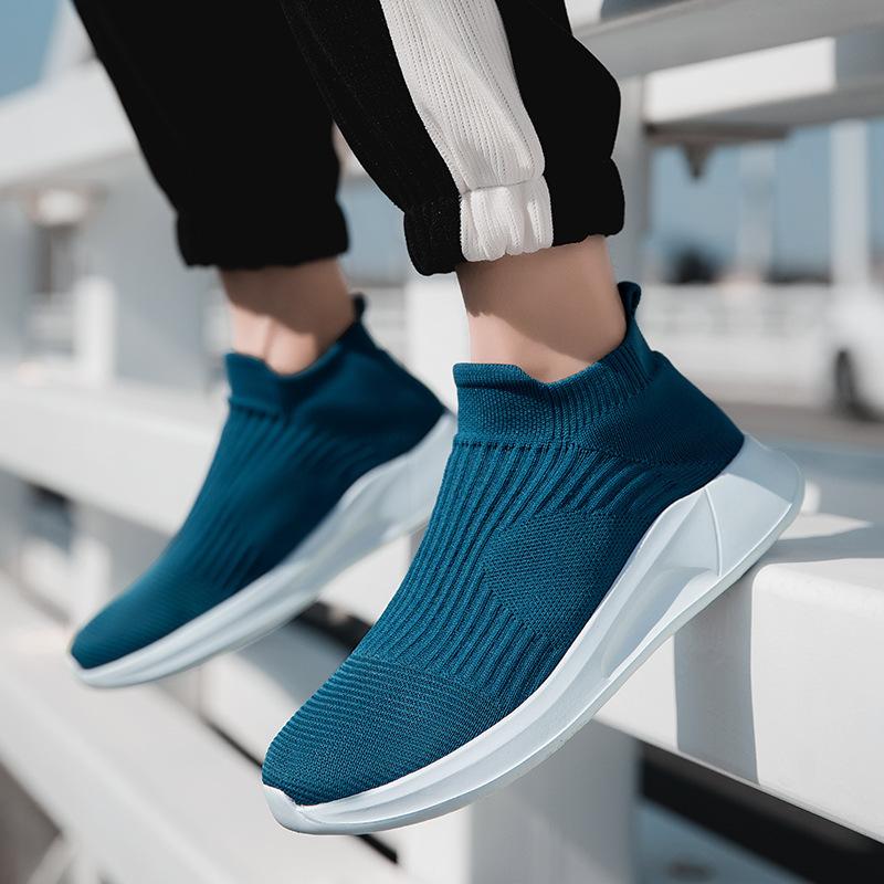 İlkbahar ve yaz yeni tek pedallı günlük ayakkabılar çift spor tembel file ayakkabılar platform basit moda ayakkabılar