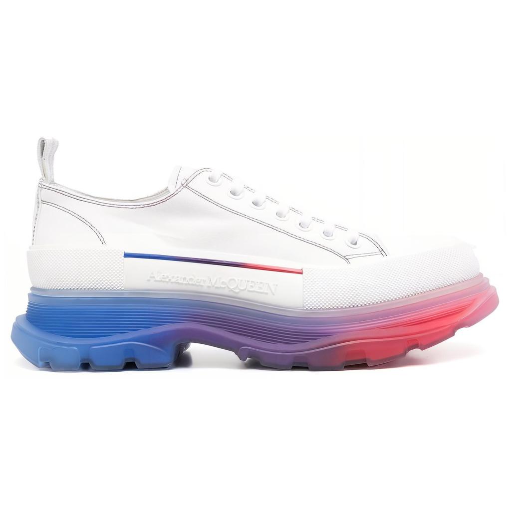 Alexander McQueen Tread Slick Low Lace Up Shoes 'White Multi' Men's 705660W4TGE8994