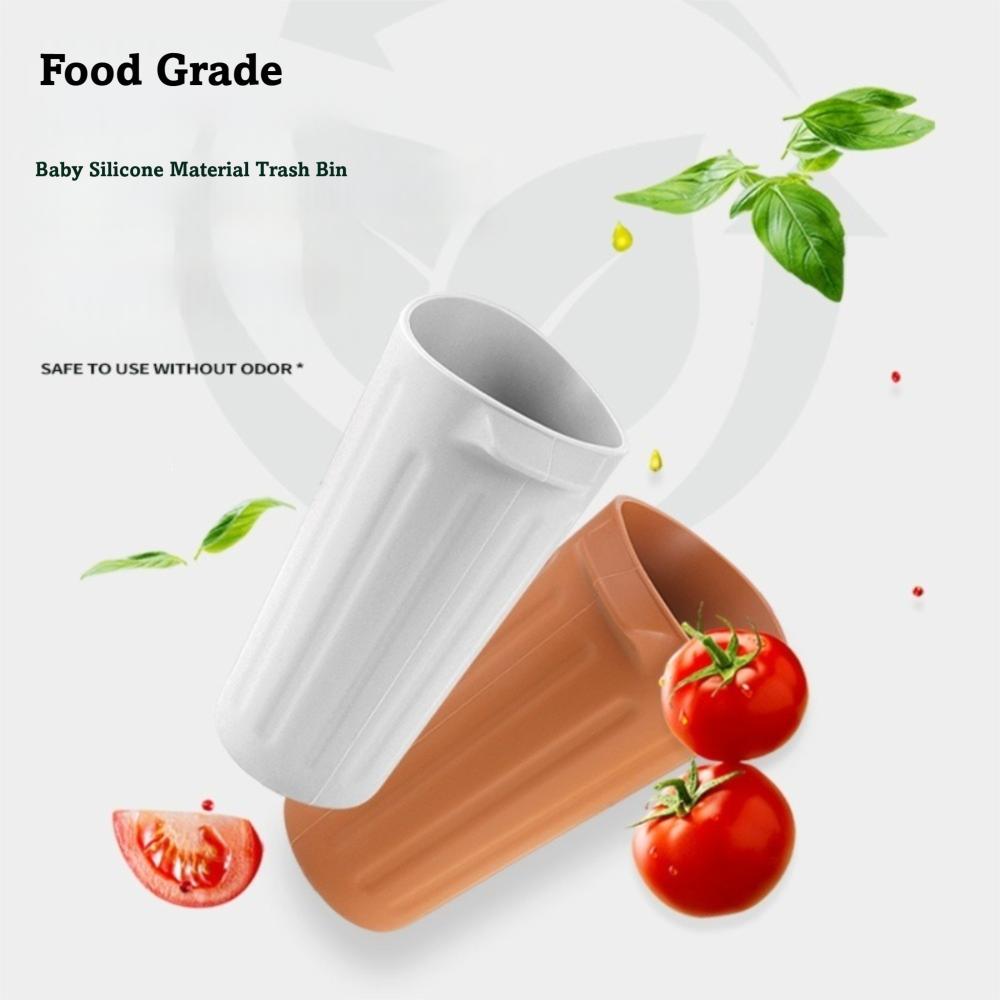 Silicone Car Cup Holder Anti-Slip Design Trash Bin Organizer  Car Interior Accessories