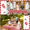 2 Pcs Crawfish Tablecloth Disposable Lobster Table Covers 108 x 54 Inches Plastic Lobster Table Cloth for Crawfish Boil Party Supplies