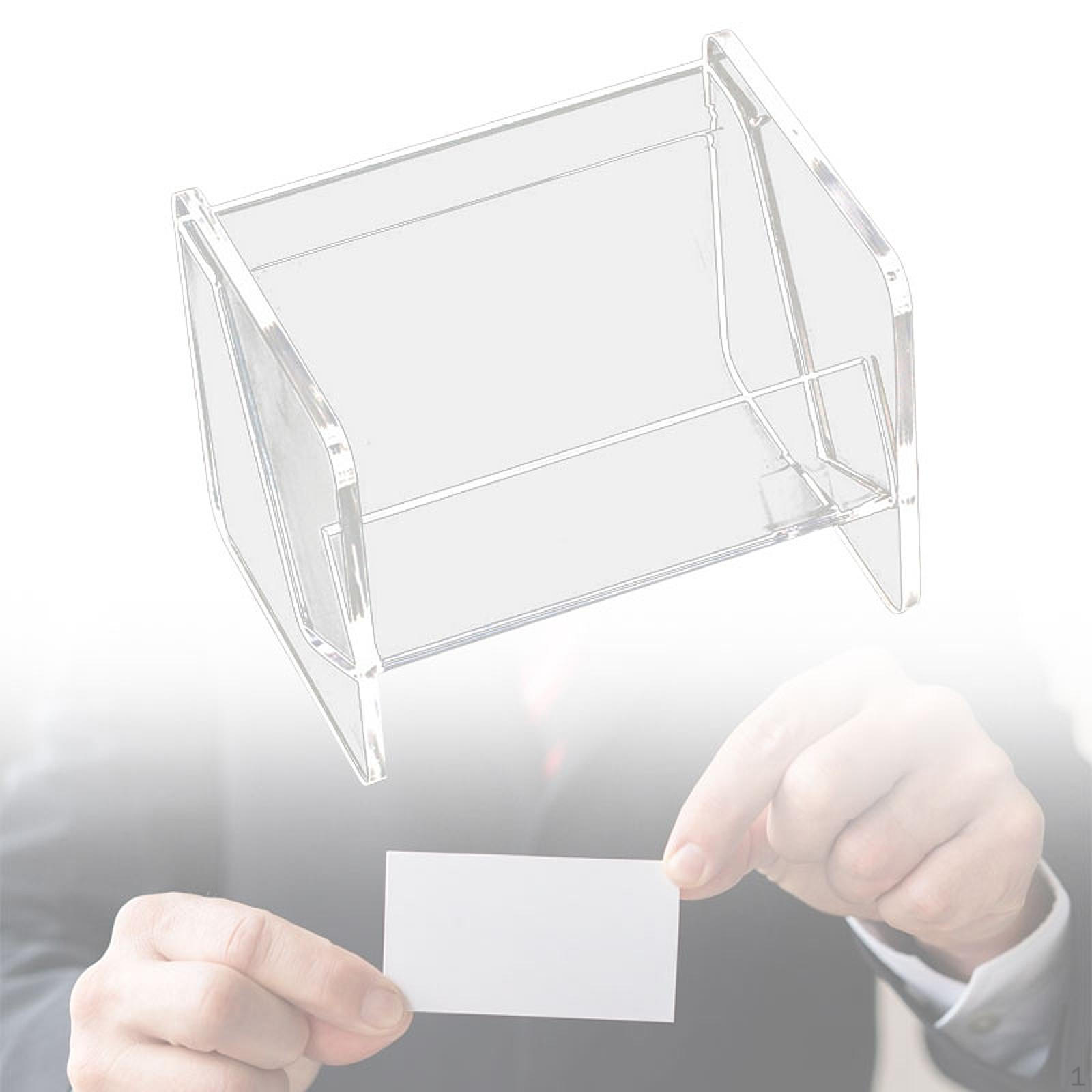 

Акриловая подставка для визиток для офиса и дома 12x11x10.8cm