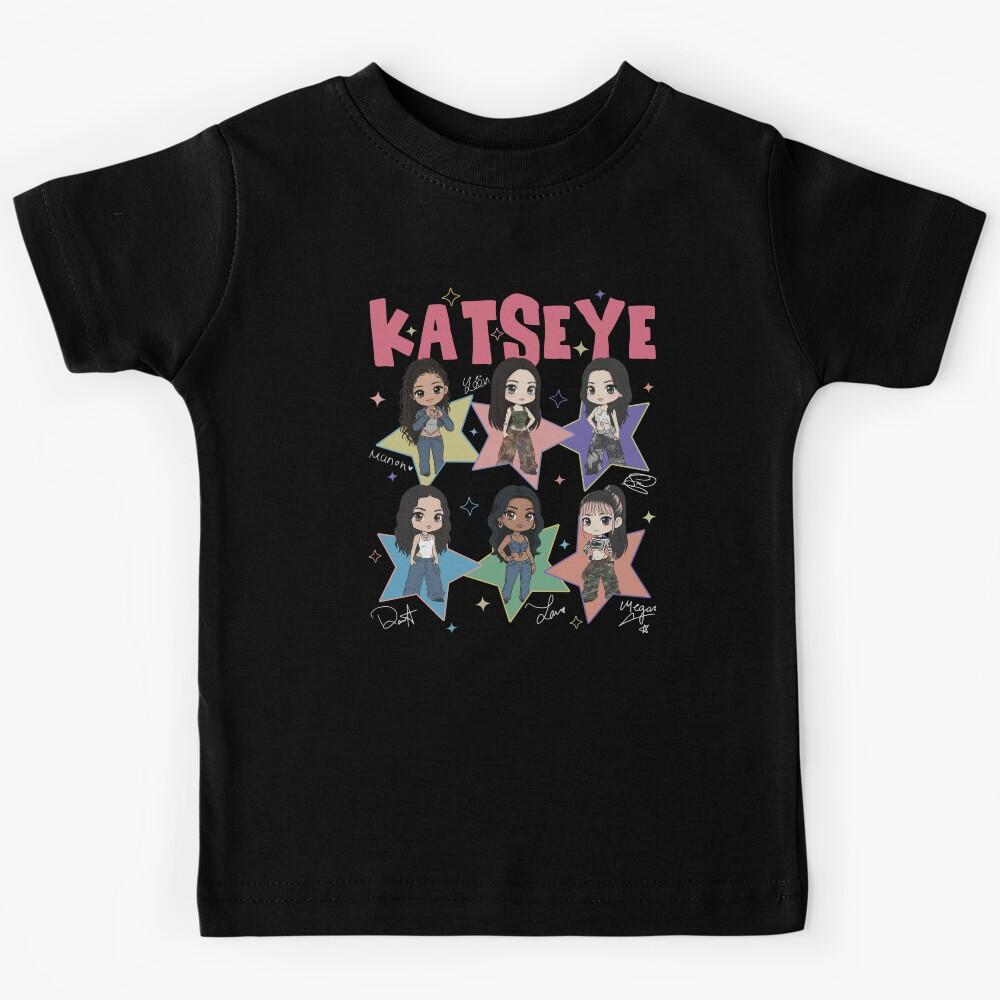 Vintage Katseye Music Shirt, Katseye K-Pop Graphic Tee, Katseye Beautiful Chaos M10366 Kids T-Shirt 120
