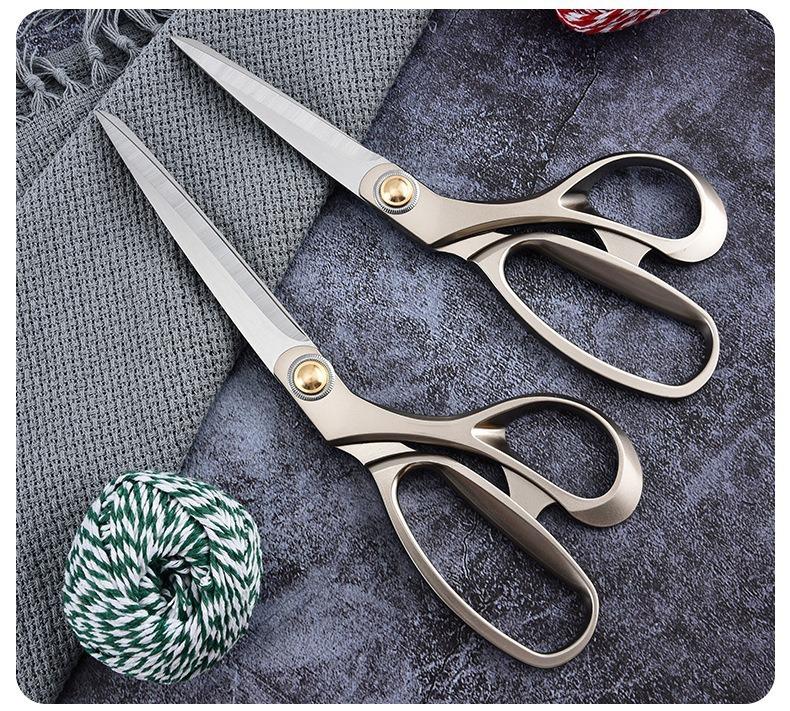Japanese Retro Tailor Scissors: Stainless Steel, Large, Labor-Saving, Handmade Fabric Cutting Scissors