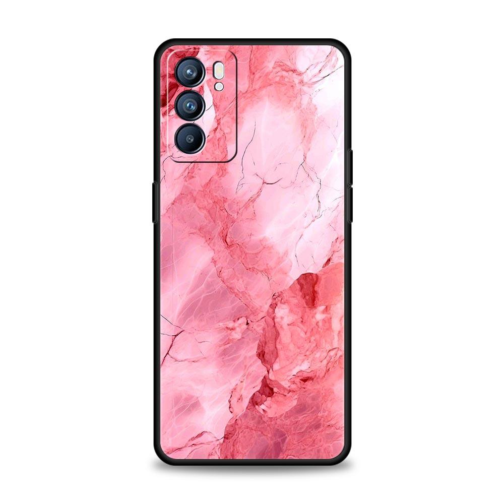 Phone Case For Oppo Find X6 Pro X5 A54 A53 A52 A9 A15 A95 A17 A16 A76 A74 A57 A31 Reno8 Reno7 Reno6 Pro 5G Cover Marble