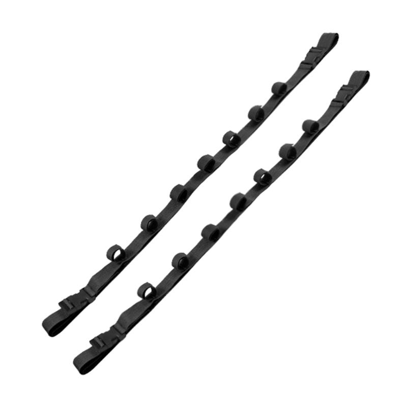 2Pcs Adjustable Vehicle Fishing Rod Holder Fishing Poles Holder Carriers Storage Rack for Long Travel and Fishing чёрный