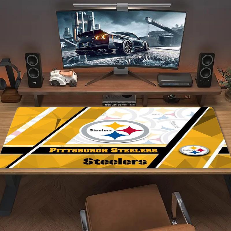 Pittsburgh Steelers Color Mouse Pad Large Gaming Table Cushion Non-slip Laptop Tablet Big Mousepad XXL Mat Mini PC Playmat With Lock edge
