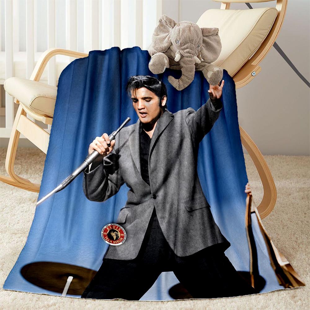Rock Roll Legend Blanket Warmthful Decor Suitable for Picnics Bed Chair for All Seasons Modern Style Ideal Gift For Birthday Valentine'S Day