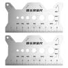 Stainless Steel Double-Sided-Bolt Gauge Card Pocket Size Thread-bolt and Screw Checker Portable Highly Precise Bolt-Size Gauge