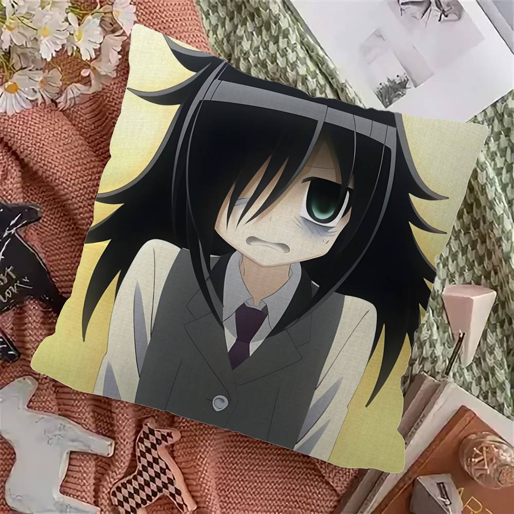 

Tomoko Kuroki Anime Pillow Gift Home Office Decoration Bedroom Sofa Car Cushion Cover case 45x45 30x30cm