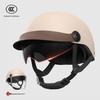 Certified Electric Vehicle Summer Sun Protection Retro Half Helmet for Men & Women