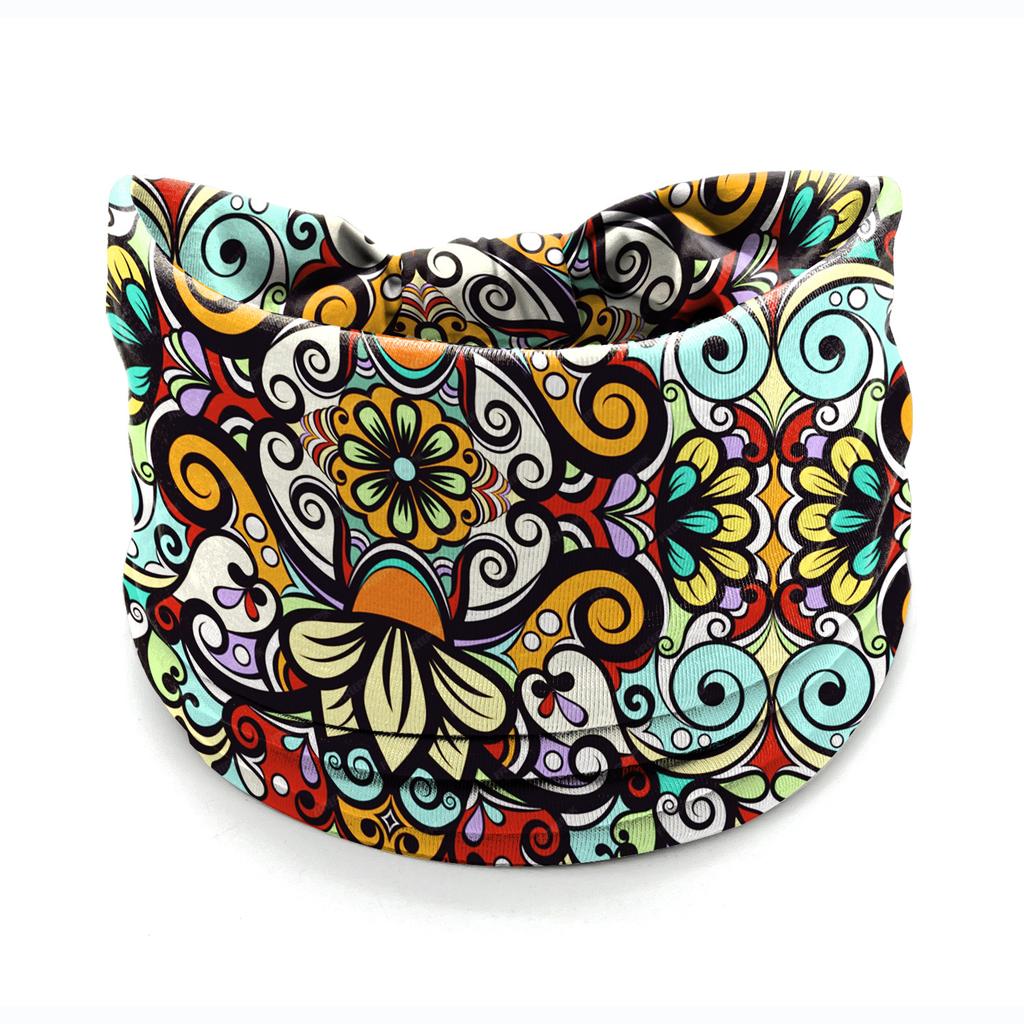 European American Women's Hair Band African Print Pattern Wide Edge Elastic Knot Sports Yoga Headband Women's Headwear Hair