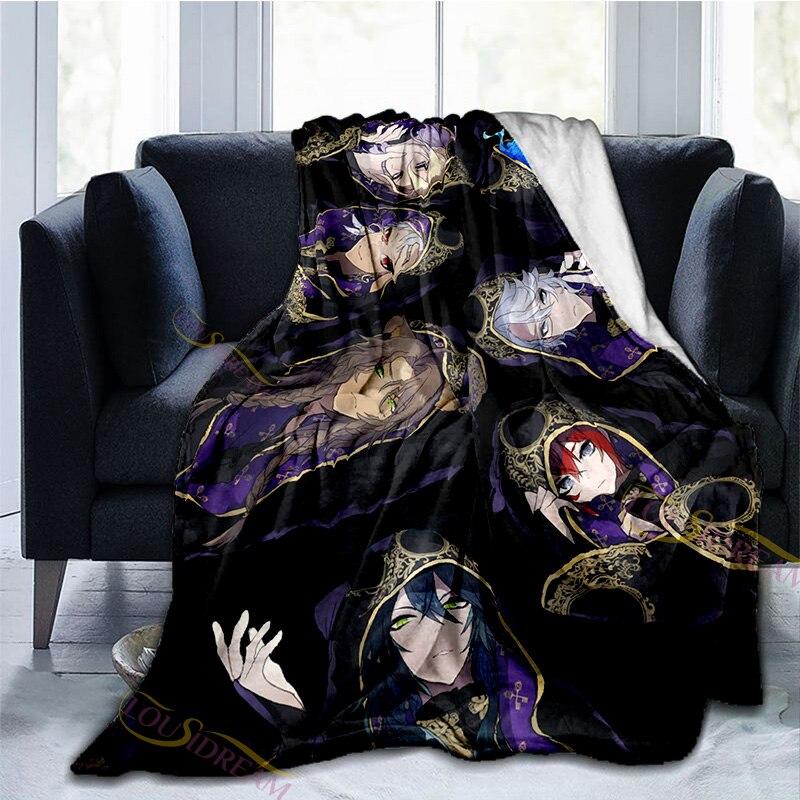 Cartoon Wonderland Blanket NRC School Adventure Game Series Flannel Throw Blanket for Couch Sofa Cozy Plush Blanket for Kids