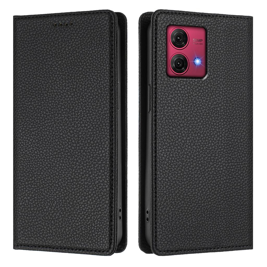 For Motorola Moto G84 5G Wallet Case RFID Blocking Litchi Texture Leather Mobile Cover
