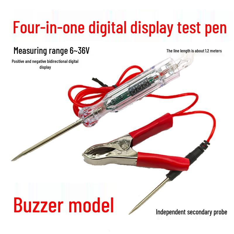 

Digital Display Test Pen with Buzzer & Dual-Color LED for Circuit Detection