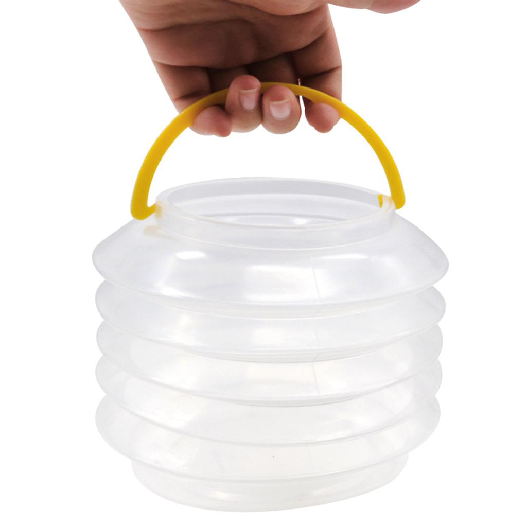 Paint Brush Washer Collapsible Washing Bucket Brush Holder Foldable Transparent Brush Washer for Outdoor Indoor Painting