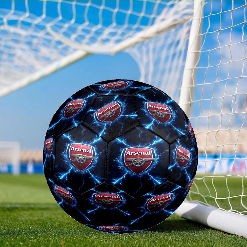 Arsenal Football Club Crest Size 5 Soccer Balls, Anti-Slip, Protective Football, Outdoor Sport, Practice Games, Birthdays Gift Suitable for fan