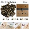 Ultra-small Shoes Clothes Doll Bags Accessories Diy Dolls Buckles Belt Buckle Metal Eyelet Buttons