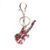 Regalo decorativo per borsa portachiavi con ciondolo portachiavi con strass per chitarra alla moda