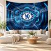 Chelsea FC Wall Tapestry, Soft Fabric Wall Hanging, Decorative Backdrop For Bedroom Home Wall Art
