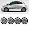 Set 4 Pezzi Copricerchi Auto 16 Pollici Eleganti Clip-On ABS R16 Sostituzione per la Maggior Parte di Auto Camion SUV