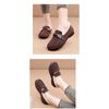 Women's Plush Lined Flat Shoes,Solid Colour Winter Warm Slippers,Warm Outdoor Flat Shoes