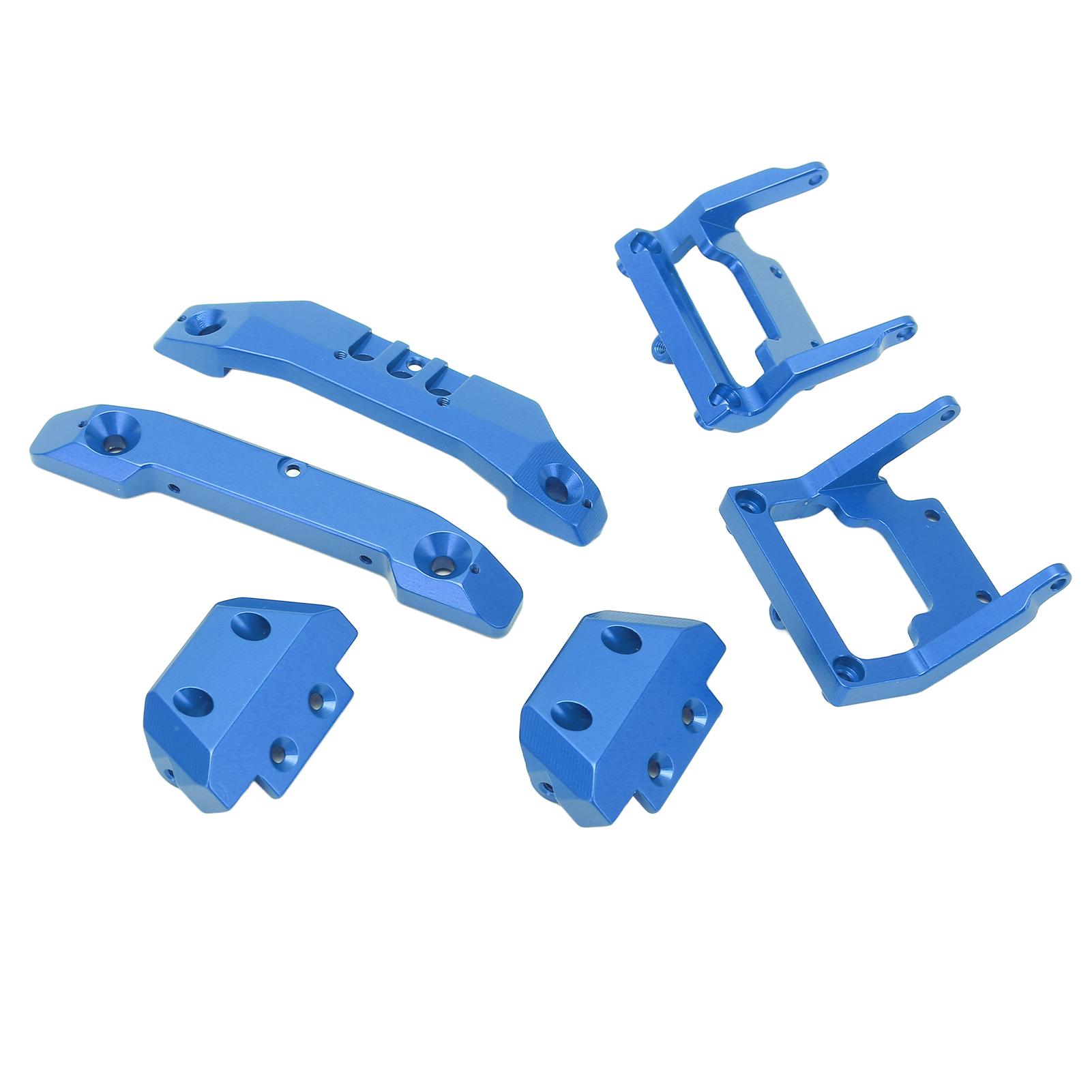 

RC 1 18 Bumper Replacement Aluminum Alloy RC Front Rear Bumpers Plates Upgrade Parts for Traxxas Latrax Teton 1 18 Blue синій