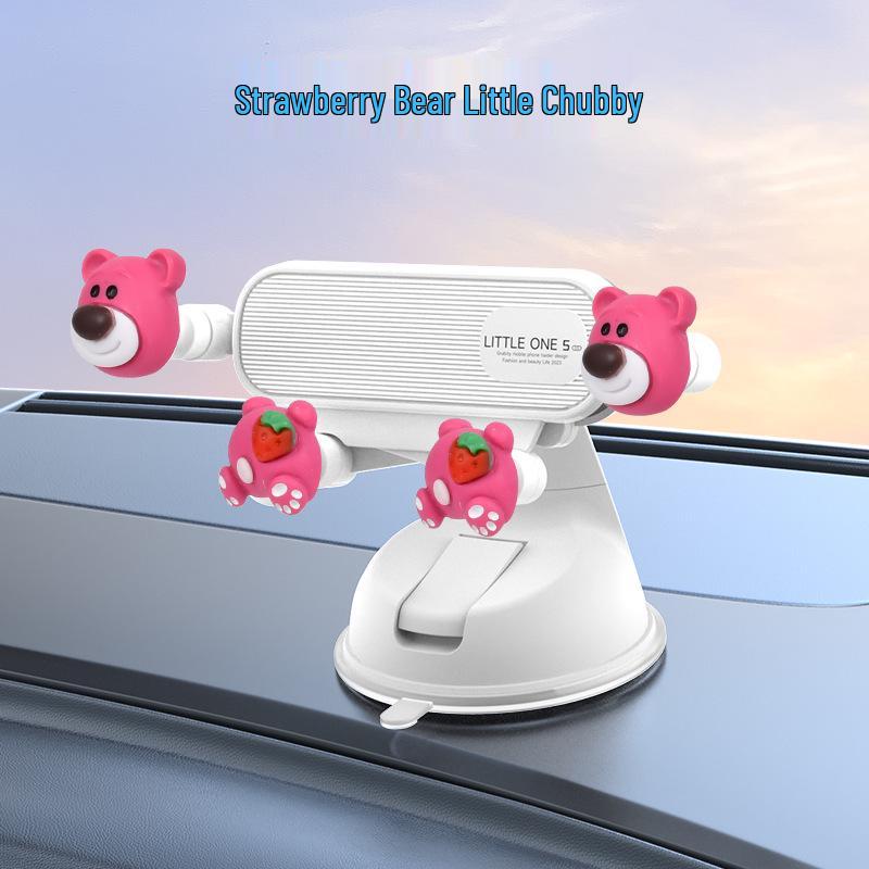 Cute Dashboard Suction Cup Car Phone Holder for Girls