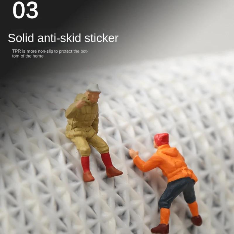 Bathroom non slip absorbent foot pads Living room bathroom soft rug Toilet flocking floor mat shower mat bathroom carpet