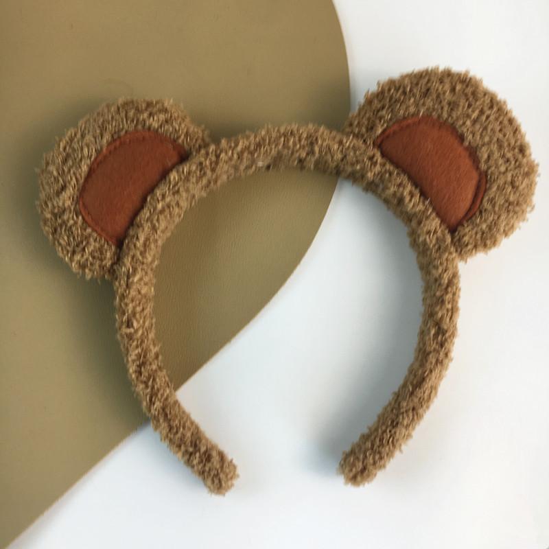 Lolita Plüsch Haarreif Tier Bärenohren Kopfschmuck Felliges Stirnband Niedliches Kopfstück Anime Kostüm Cosplay Zubehör