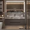 Yingtang Bathroom Vanity with Mirror Cabinet and Rock Slab Basin