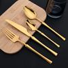 16pcs Dinnerware Set Stainless Steel Tableware Set Knife Fork Spoon Flatware Set Cutlery Set Knife Fork Spoon Tea Spoon