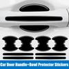 8Pcs Car Door Handle Bowl Scratch Anti-scratch Protective Car Stickers Car Handle Anti-collision Protection Strip Exterior Parts Interior Mirrors 6