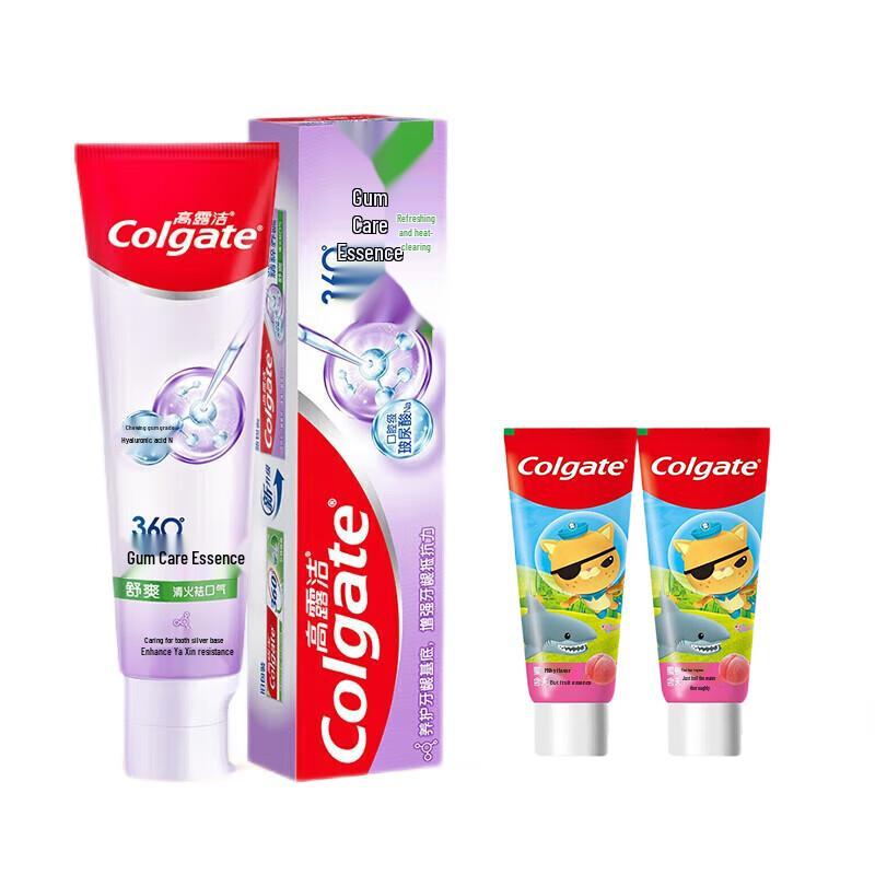 Colgate Gum Care & Kids Peach Toothpaste Pack
