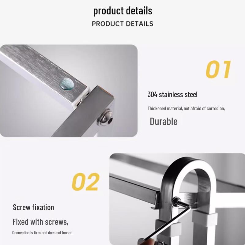 Stainless Steel Desktop Bar Counter Storage Shelf