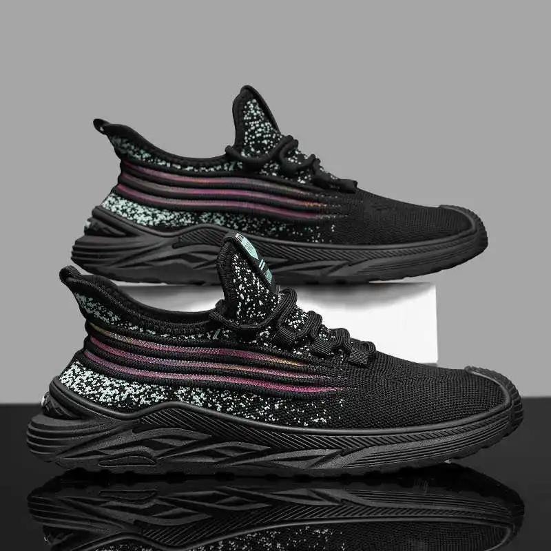 Fashion 40-41 Lace-up Black Spring Woven Retro Sneakers Men Beige Shoes For Men Sport Trending Products Lux Footwear High-tech