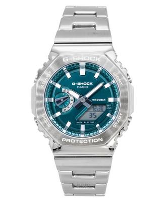 G-Shock G-Steel Analog Digital Stainless Steel Green Dial Quartz GM-2110D-3A1 200M Men's Watch