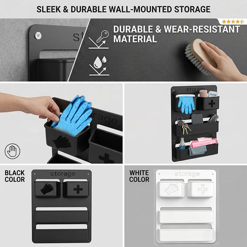 Wall Mounted Rv Door Organize Multi Layer Shelves Space Saving Storage Box Compact Bathroom Toilet Paper Holder Ideal For Rv Van