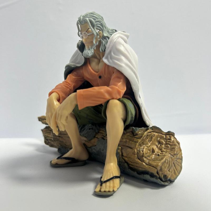 ONE PIECE sitting Raleigh primary color sitting Raleigh figure animation King of Navigation Roger model statue gift