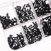 400/800PCS M2 Black Self Tapping Screws Assortment Kit Locking Screws And Wood Screws Boxed Hardware Accessories With Box