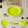 Melamine Round Plate: Porcelain-Look, Two-Color, for Commercial Use In Restaurants and Buffets - Perfect for Fast Food, Rice Bowls, and Cold Dishes.