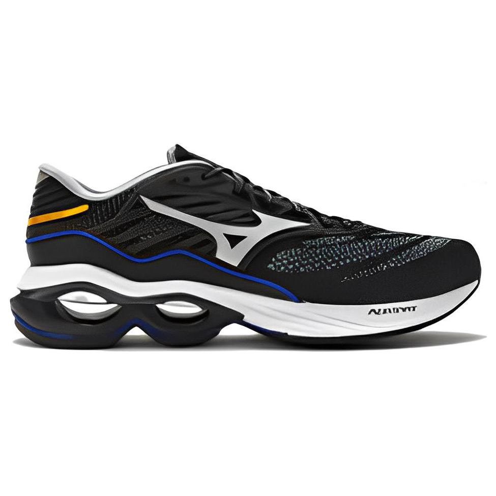 Mizuno Creation 23 Tessuto Retro Assorbimento degli Urti Antiscivolo Durevole Scarpe da Allenamento e Corsa Basse Unisex sneaker Nero Bianco J1GC220154